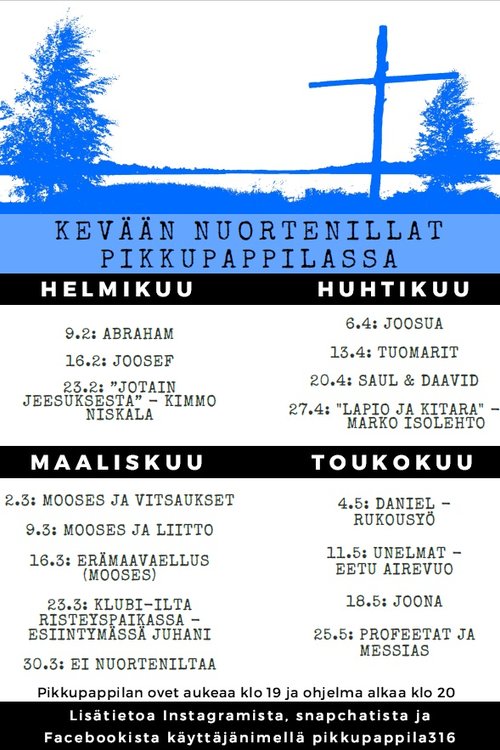Nuortenilta Pikkupappilassa Nuortenilta Pikkupappilassa