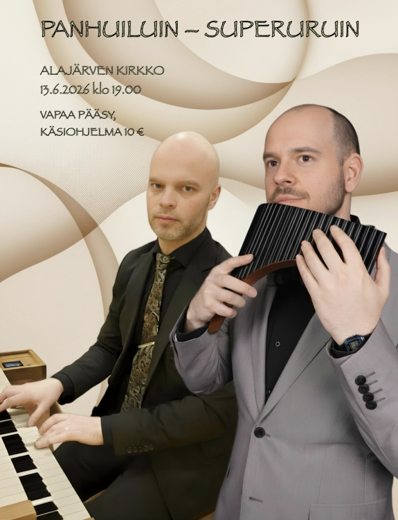 Konsertti, åanhuilisti Stefan Stanciu sekä urkuri Elias Niemelä