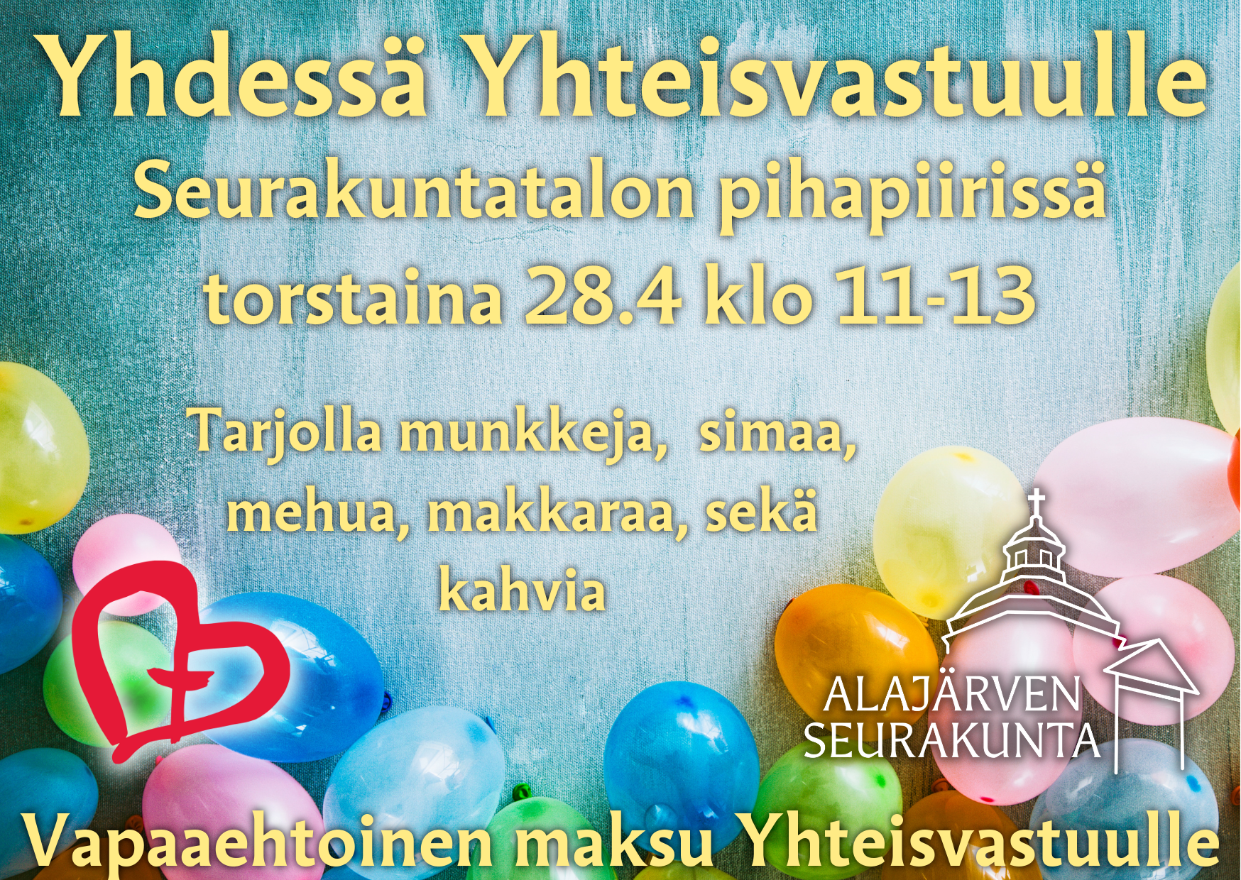 Tilaisuuden mainos, sisältää samat tiedot kuin tilaisuuden tiedot