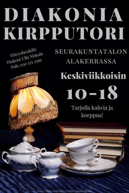 Diakoniakirpputorin mainos